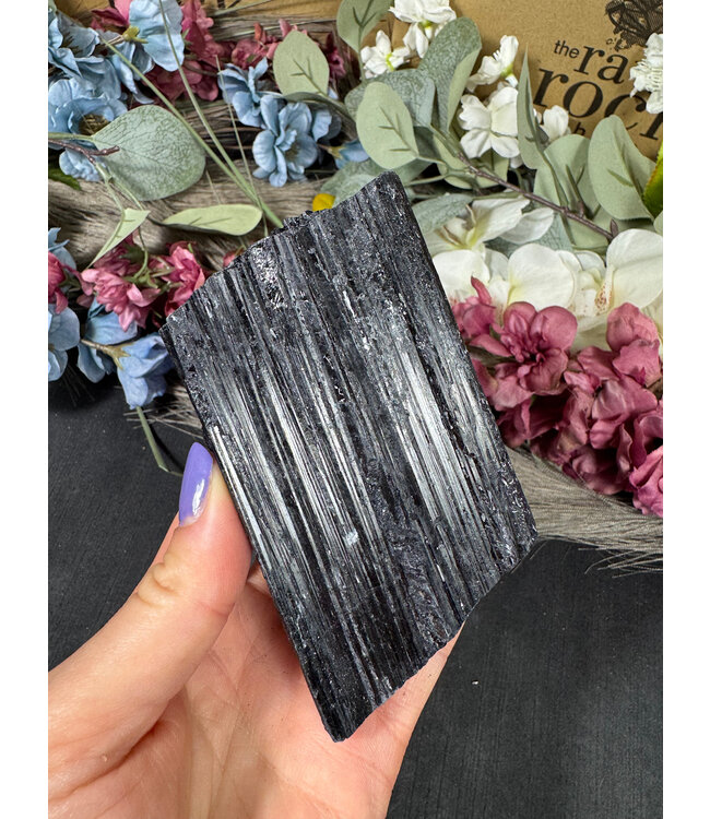 Raw Black Tourmaline Specimen #236, 410gr