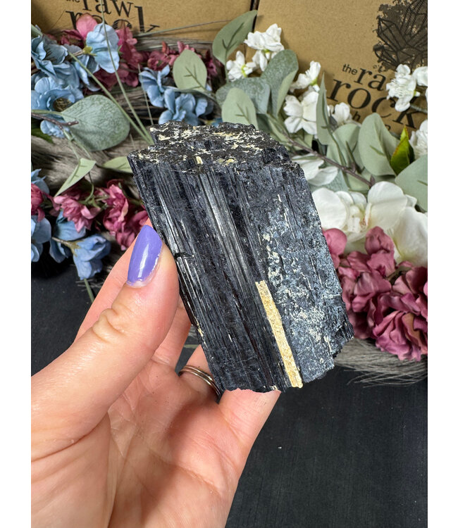 Raw Black Tourmaline Specimen #238, 298gr