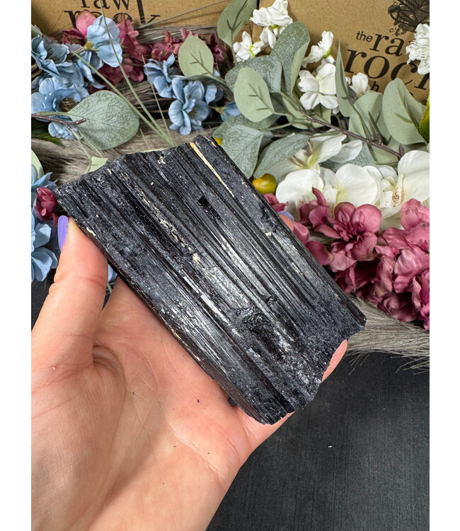 Raw Black Tourmaline Specimen #255, 578gr