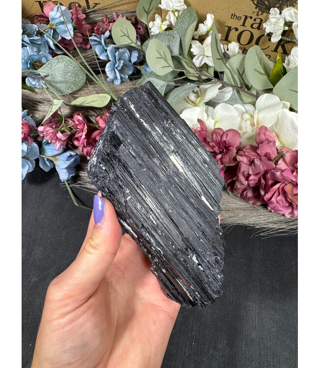 Raw Black Tourmaline Specimen #261, 592gr