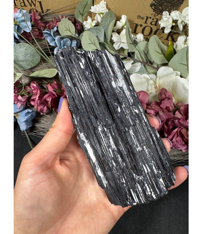 Raw Black Tourmaline Specimen #252, 528gr
