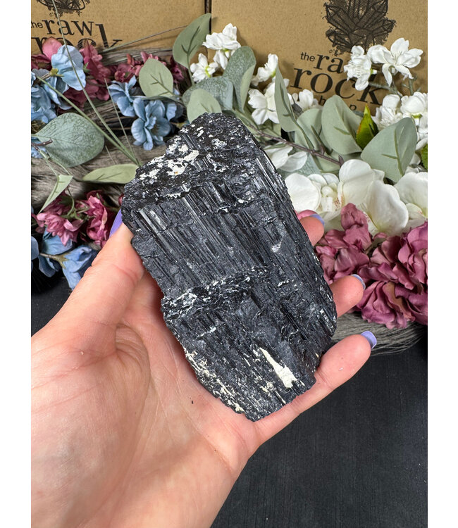 Raw Black Tourmaline Specimen #245, 444gr
