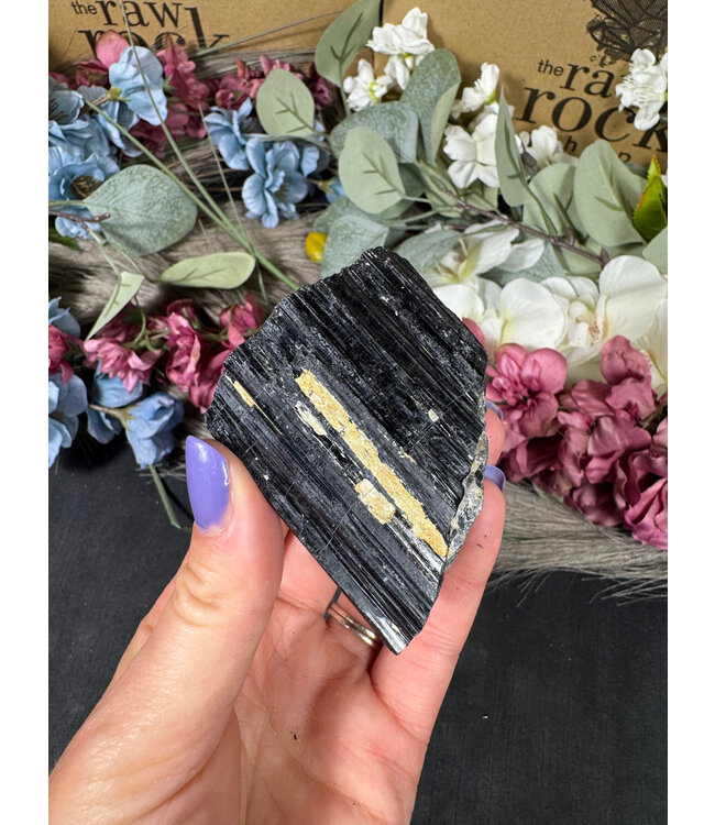 Raw Black Tourmaline Specimen #242, 224gr