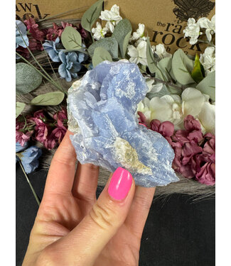 Blue Lace Agate Raw Geode #643, 252gr