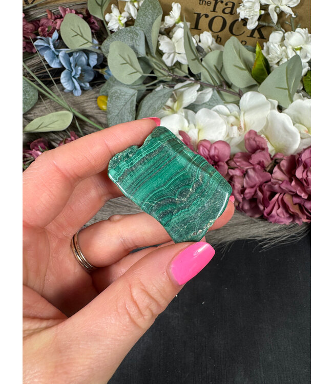 Polished Malachite #145, 50gr