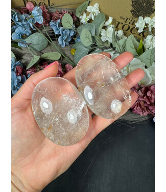 Clear Quartz Palm, Size Large [125-149gr]
