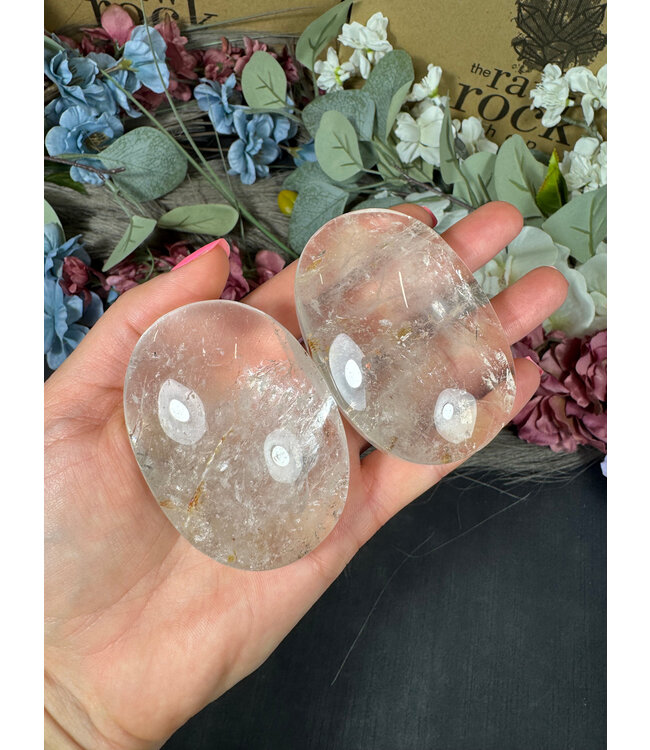 Clear Quartz Palm, Size Large [125-149gr]