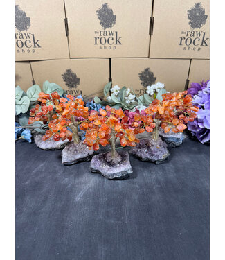 Carnelian Gemstone Tree Medium