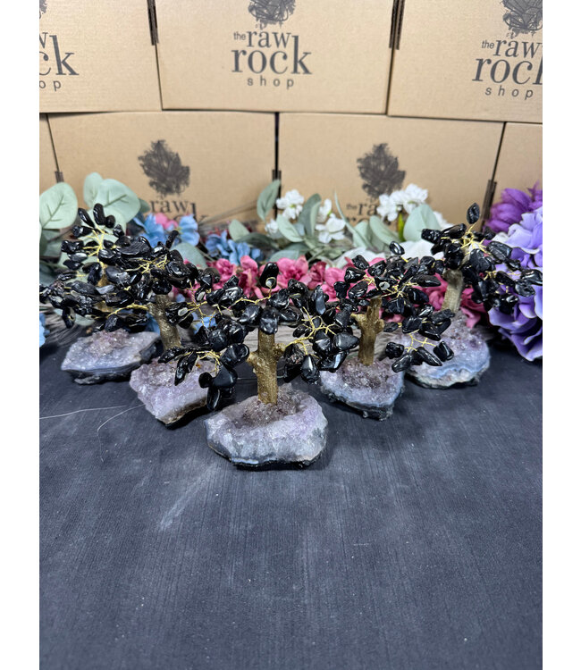 Black Tourmaline Gemstone Tree Medium