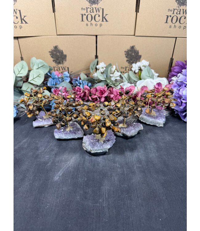 Tiger Eye Gemstone Tree Small