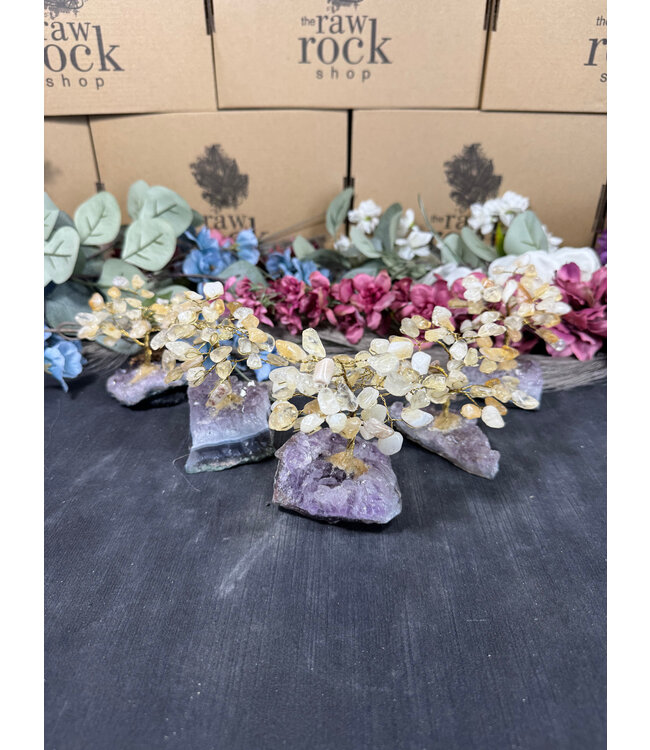 HT Citrine Gemstone Tree Small