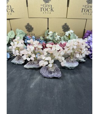 Rose Quartz Gemstone Tree Medium Rose Quartz Gemstone Tree Medium
