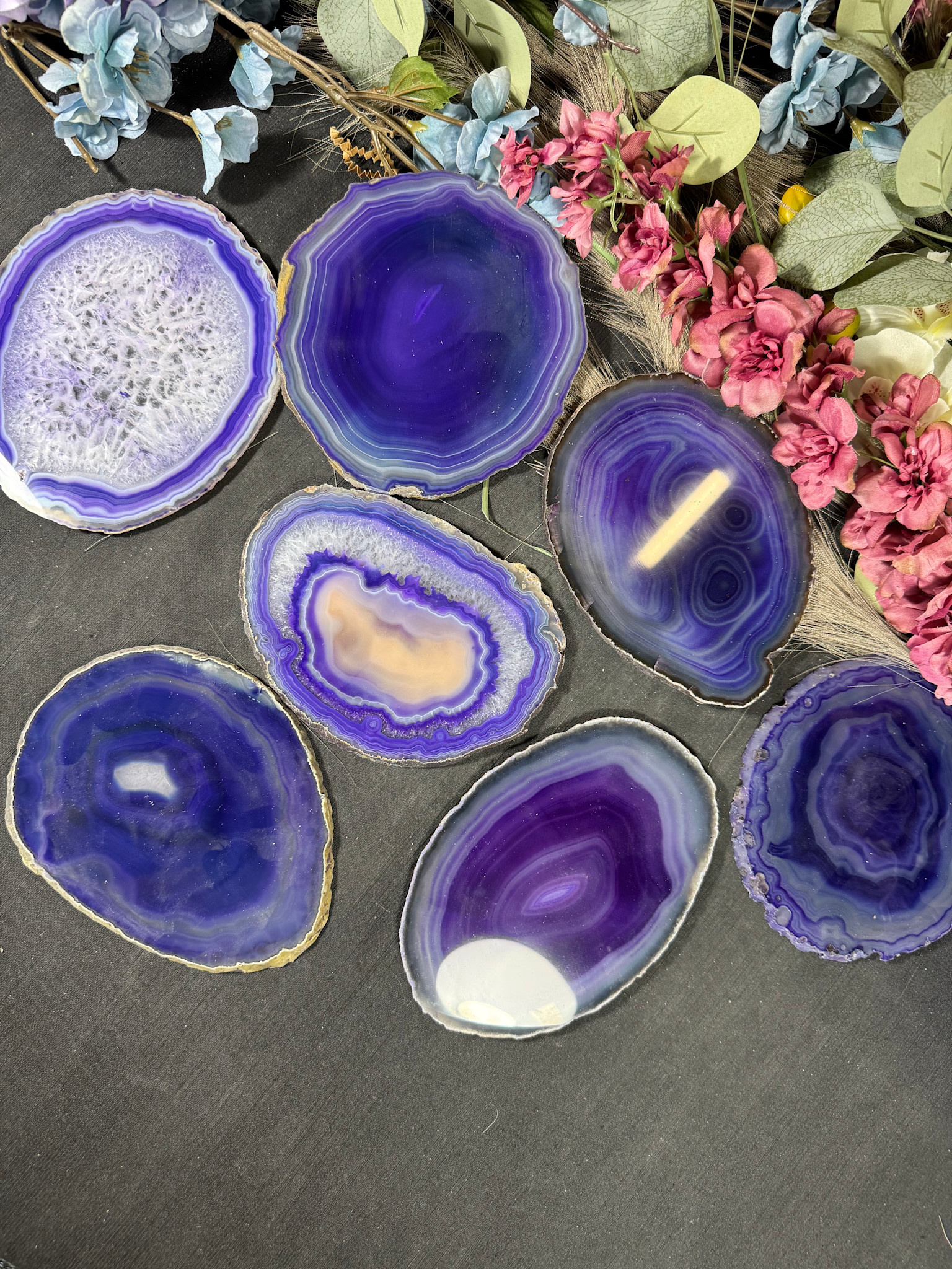 Agate Slice Size #7 Purple The Raw Rock Shop