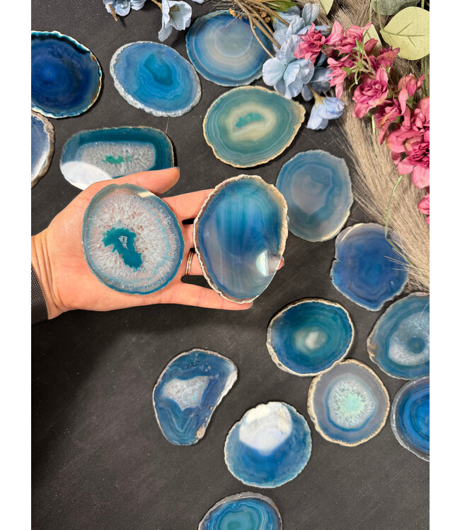 Agate Slice Size #2 Teal