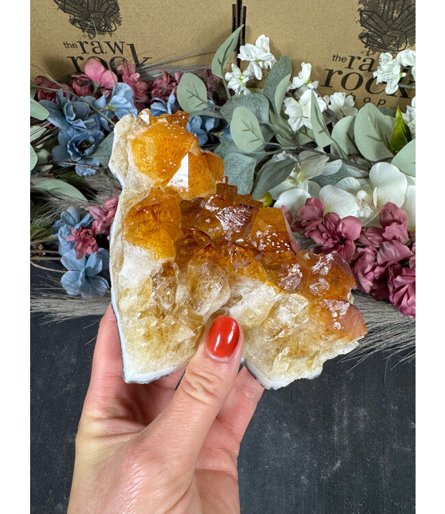Citrine HT Druzy Clusters #54, 938gr