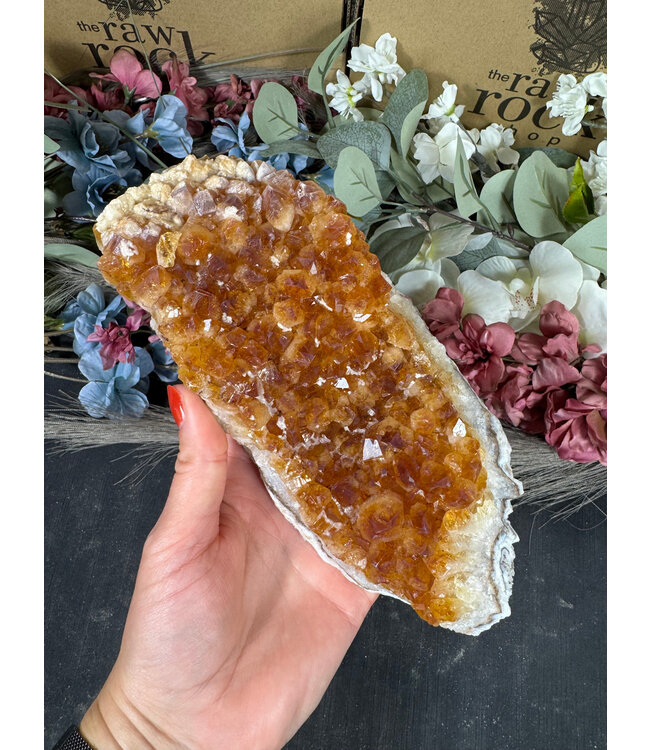 Citrine HT Druzy Clusters #51, 1296gr