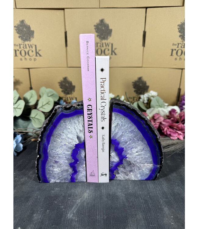 Purple Agate Bookend #27, 3306gr