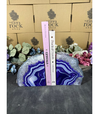 Purple Agate Bookend #26, 2792gr