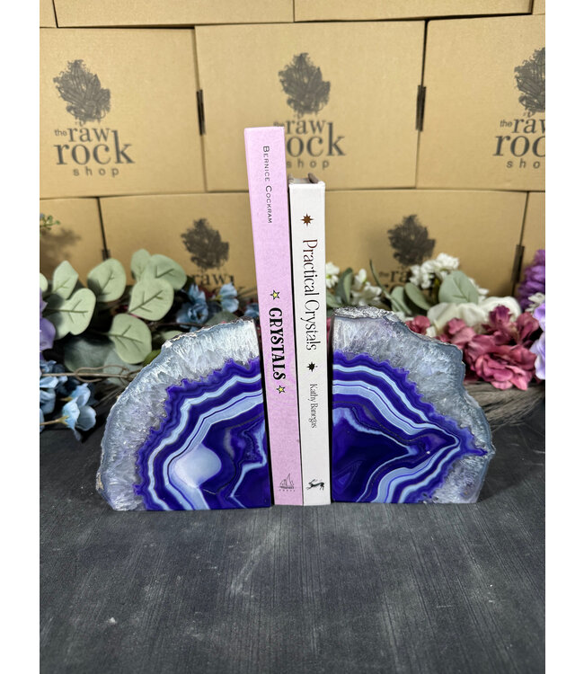 Purple Agate Bookend #26, 2792gr
