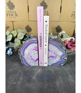 Purple Agate Bookend #28, 2044gr
