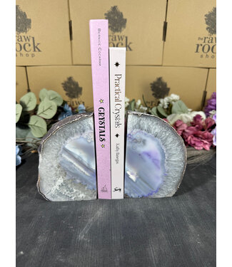 Purple Agate Bookend #31, 1874gr