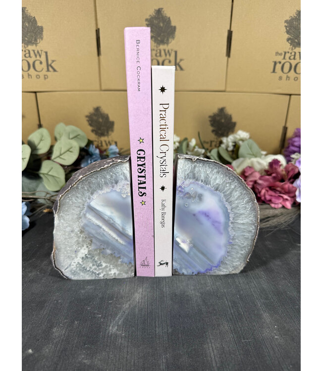 Purple Agate Bookend #31, 1874gr