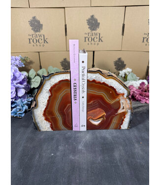 Red Agate Bookend #12, 4484gr