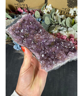 Amethyst Druzy Cluster #8, 962gr