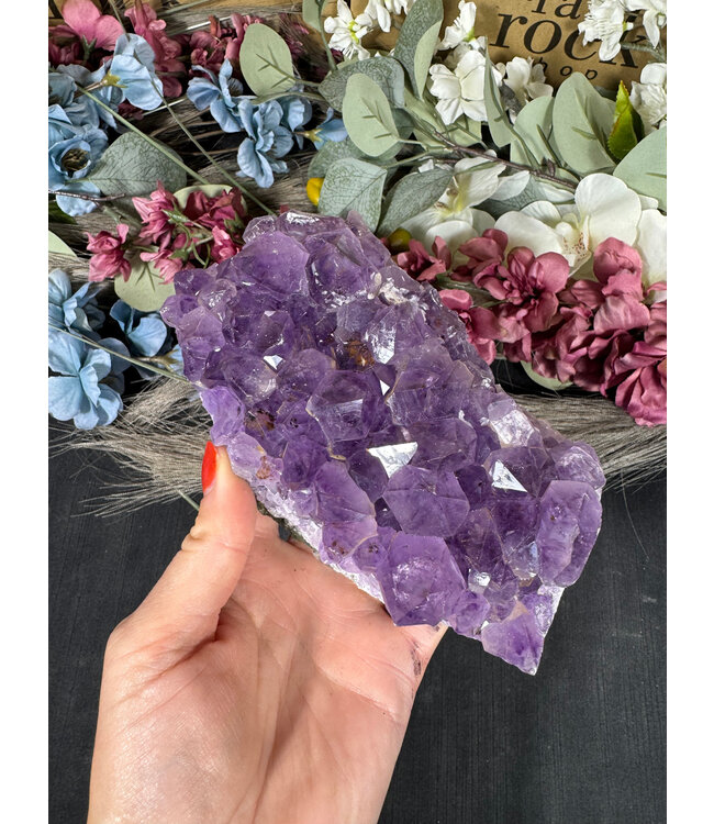 Amethyst Druzy Cluster #14, 980gr