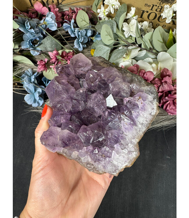 Amethyst Druzy Cluster #6, 986gr