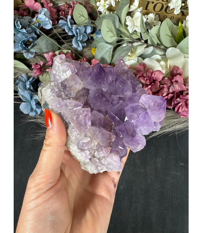 Amethyst Druzy Cluster #9, 936gr