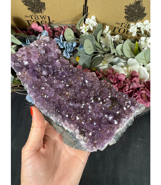 Amethyst Druzy Cluster #22, 1010gr
