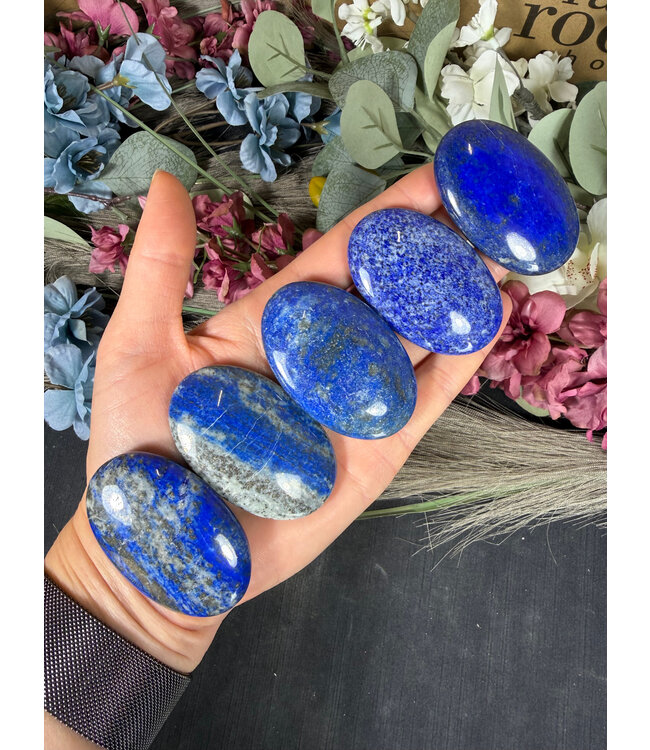 Lapis Lazuli Palm Stone, Size X-Small [50-74gr]