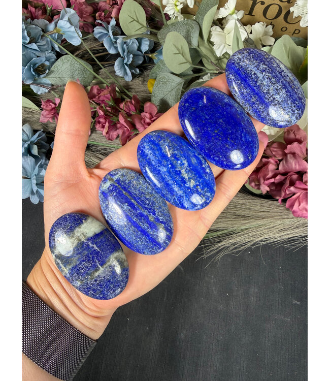 Lapis Lazuli Palm Stone, Size XX-Small [25-49gr]