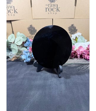 Black Obsidian Plate, 15cm