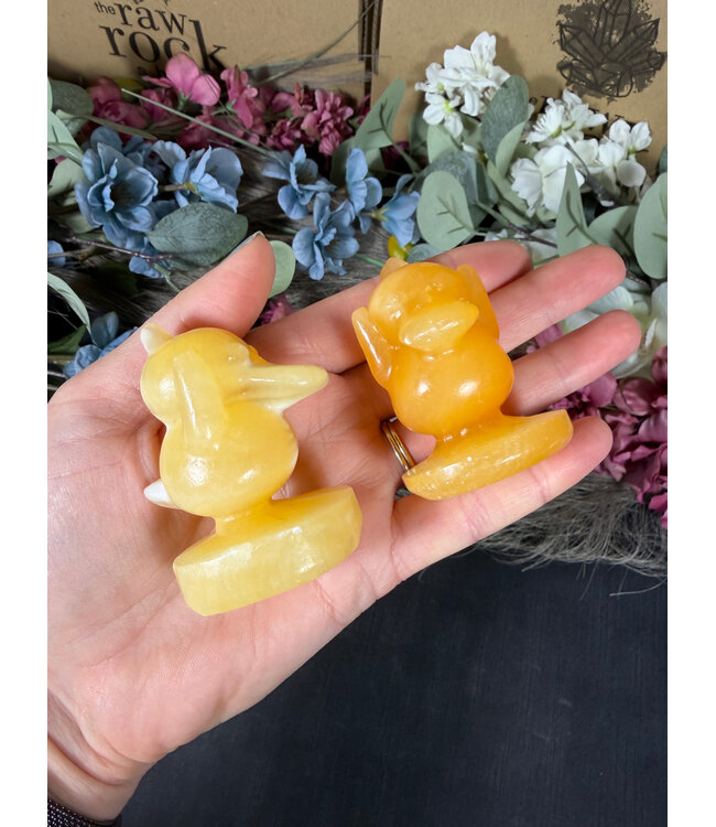 Orange Calcite Psyduck, Pokémon Carving