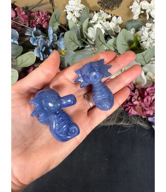 Blue Aventurine Horsea, Pokémon Carving