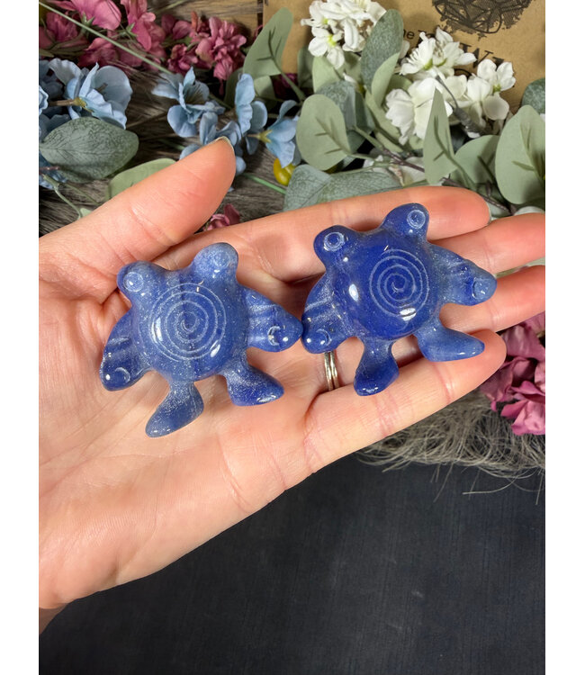 Blue Aventurine Poliwhirl, Pokémon Carving