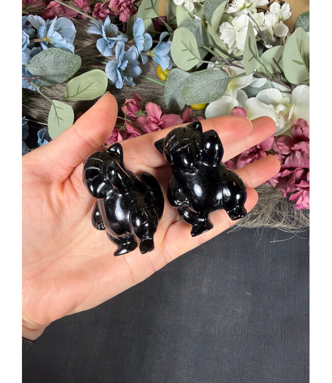 Black Obsidian Sandshrew, Pokémon Carving