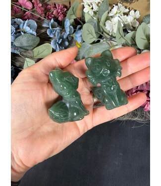 Green Aventurine Sprigatito, Pokémon Carving