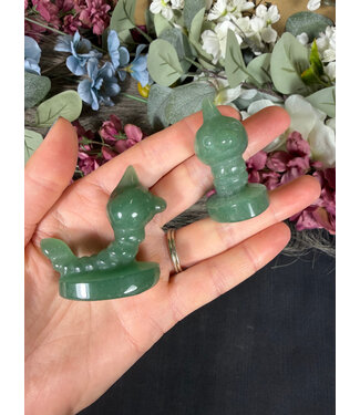 Green Aventurine Caterpie, Pokémon Carving