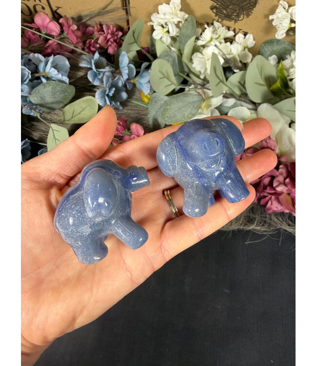 Blue Aventurine Phanpy, Pokémon Carving