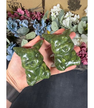 Small Green Jade Pikachu Carving, Pokémon Carving
