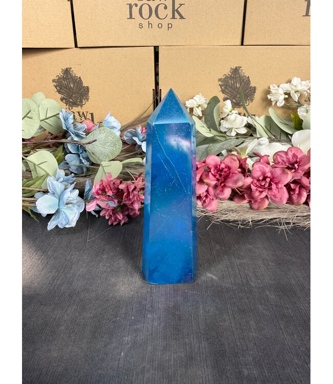 Blue Aura Quartz Tower #3, 290gr