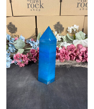 Blue Aura Quartz Tower #4, 418gr