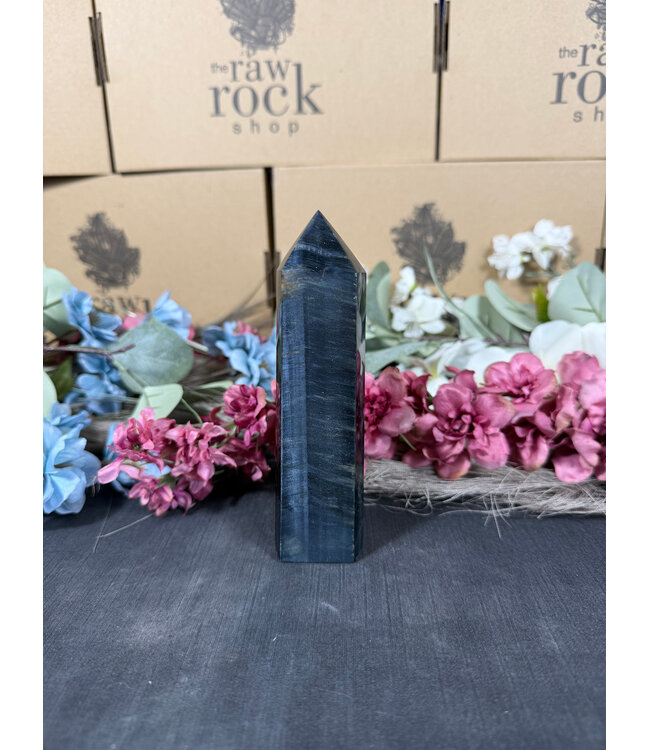 Blue Tiger Eye Tower #16, 266gr