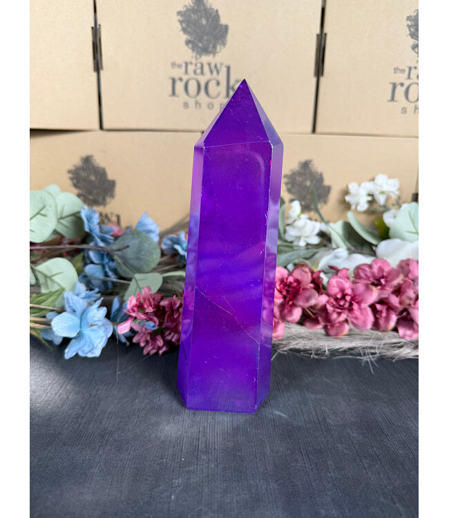 Purple Aura Quartz Tower #1, 890gr