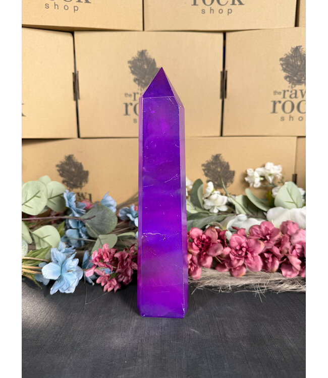 Purple Aura Quartz Tower #2, 752gr