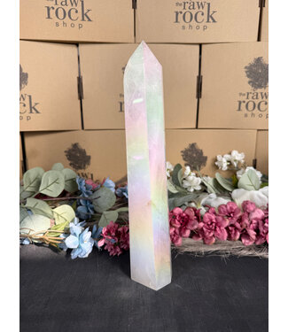 White Aura Quartz Tower #5, 1008gr