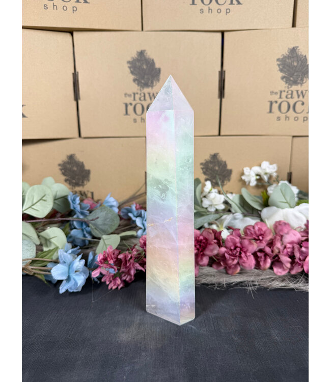 White Aura Quartz Tower #7, 824gr